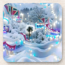 Porta-copo Dreamy Winter Wonderland Lights