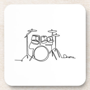 Porta-copo Drummer Music Design Um Tambor De Linha