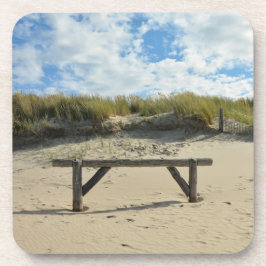 Porta-copo Dunas de areia com cerca de madeira