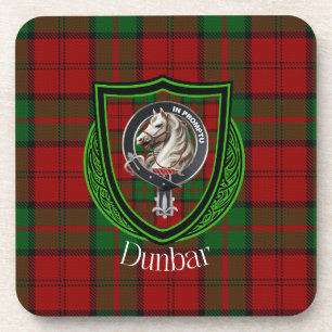 Porta-copo Dunbar Scottish Clan Tartan & Crest