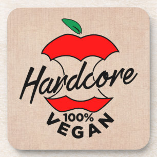 Porta-copo Duro Core Vegan, Apple Core Vegan, Hardcore Vegan