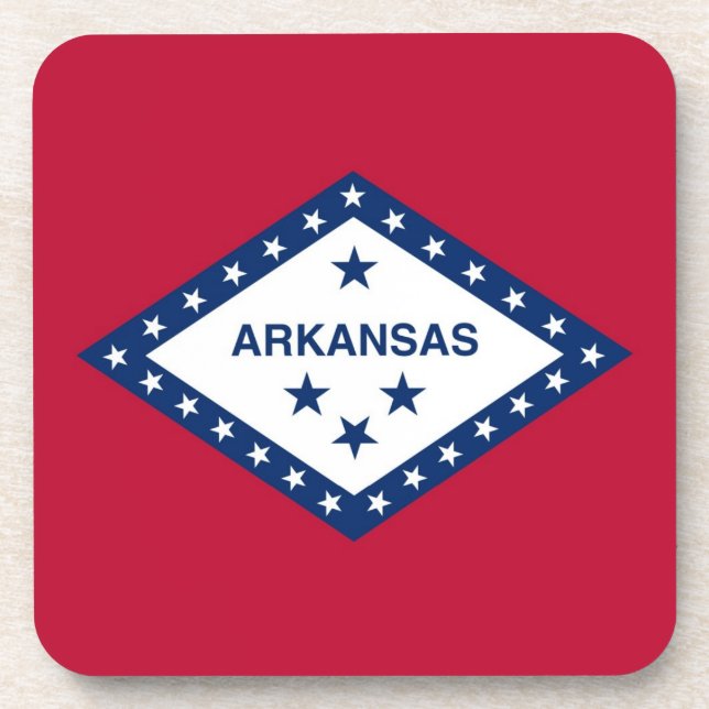Porta-copo Duro de plástico com bandeira de Arkansas, EUA (Frente)