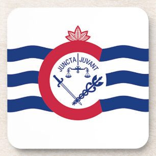 Porta-copo Duro de plástico com bandeira de Cincinnati, EUA