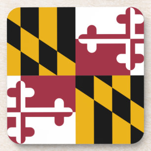 Porta-copo Duro de plástico com bandeira de Maryland, EUA
