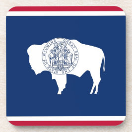 Porta-copo Duro de plástico com bandeira de Wyoming