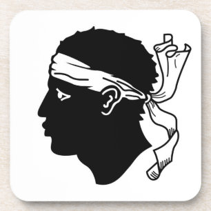 Porta-copo Duro de plástico com pavilhão da Córsega