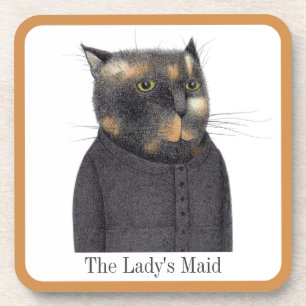 Porta-copo DURO GATO MAID DA LADY Portas copos plásticas + Te