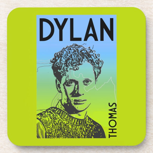 Porta-copo Dylan Thomas Poeta Galês (Frente)