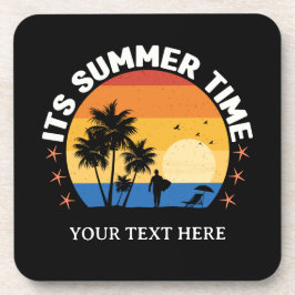 Porta-copo É Design de Pôr do Sol Tropical de Verão