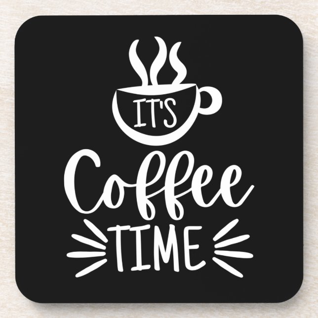 Porta-copo É hora do café (Frente)