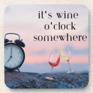 Porta-copo É o Vinho O'Clock Algures num sítio