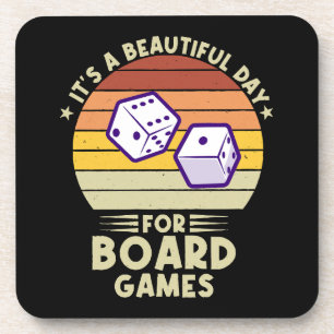 Porta-copo É Um Dia Lindo Para Jogos De Tabuleiro divertido j