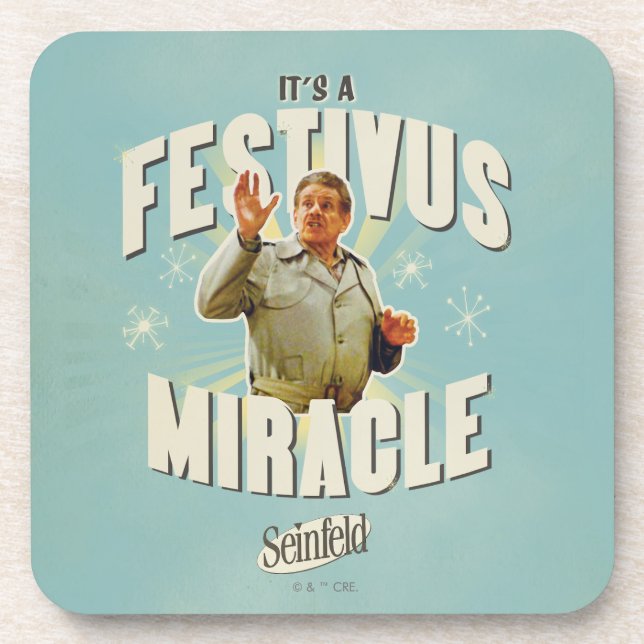 Porta-copo É um Milagre do Festivus (Frente)
