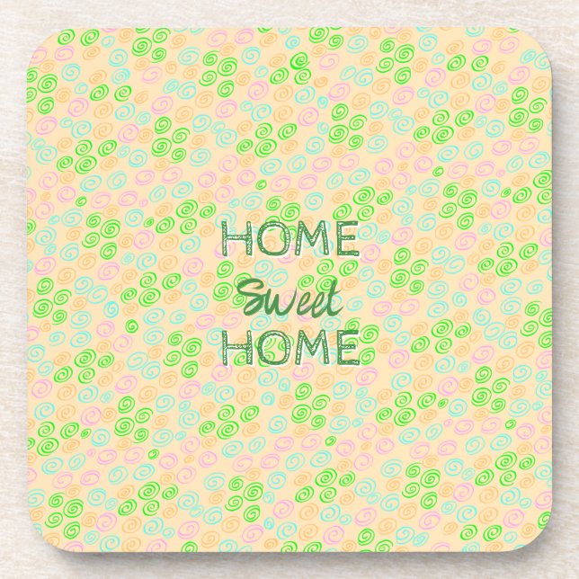 Porta-copo Earth Tone Swirl Pattern (Frente)