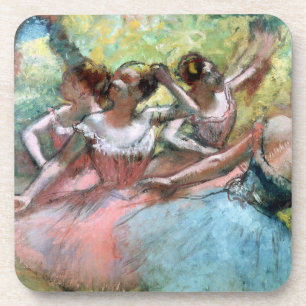 Porta-copo Edgar Degas quatro bailarinas no palco