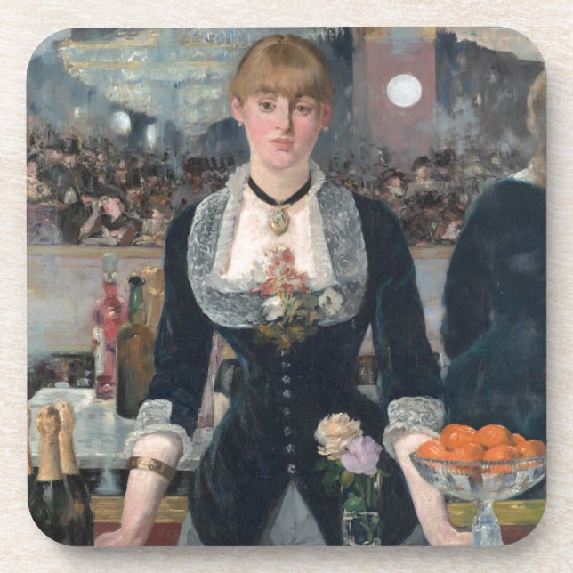 Porta-copo Edouard Manet é um Bar no Folies-Bergère (Frente)
