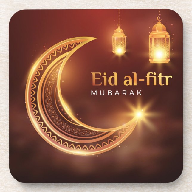 Porta-copo Eid Al-Fitr Mubarak (Frente)