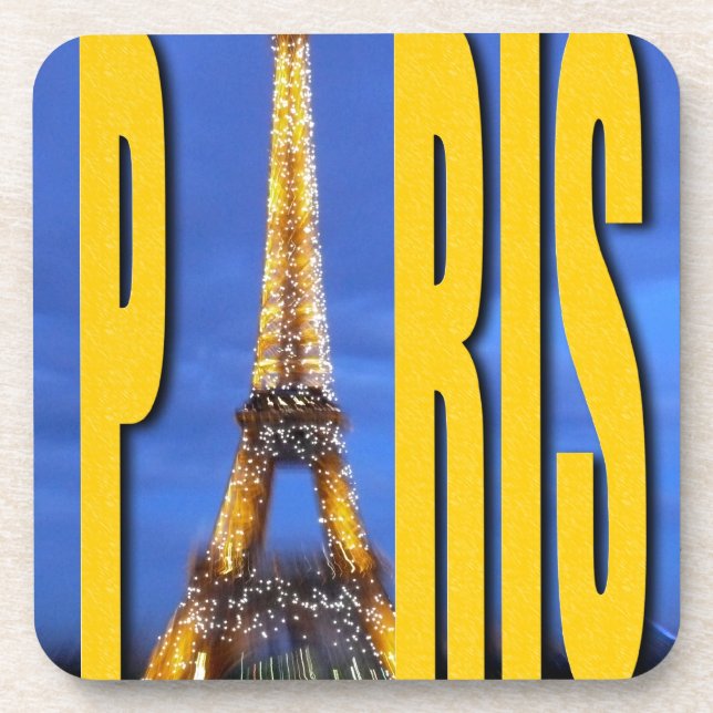Porta-copo Eiffel Tower Paris França (Frente)
