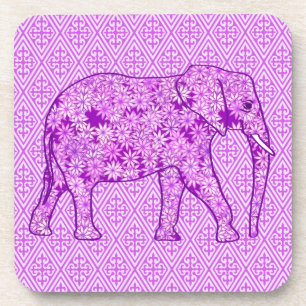 Porta-copo Elefante da flor - roxo ametista