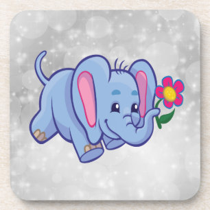 Porta-copo Elefante de desenho animado fofo