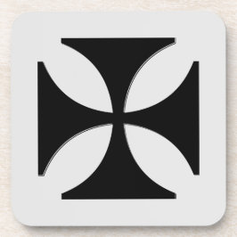 Porta-copo Elegante Cruz Pattetee Black, Cinza Leve