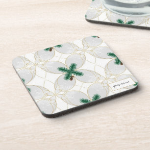 Porta-copo Elegante Ouro Eucalipto MerryMist Férias Rolha Coa