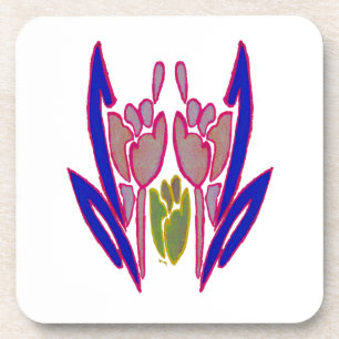 Porta-copo Elegante Rosa Watercolor Art Impressão