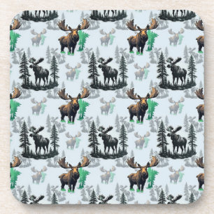 Porta-copo Elk Moose Antlers Deer Pattern Design