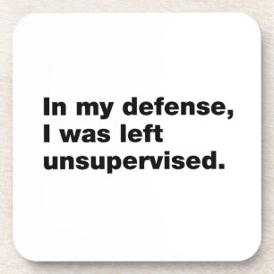 Porta-copo Em minha defesa, fui deixado sem supervisão