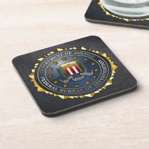 Porta-copo Emblema do FBI