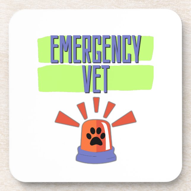 Porta-copo Emergency Vet – Veterinary Emergency Design (Frente)