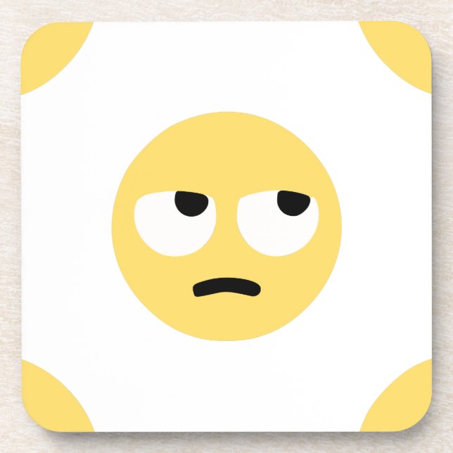 Porta-copo emoji eye roll (Frente)
