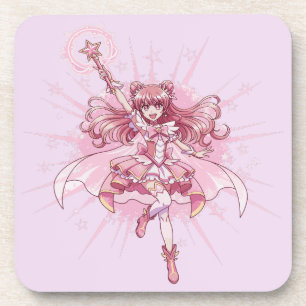 Porta-copo Encantadora Transformação de Anime Menina Mágica