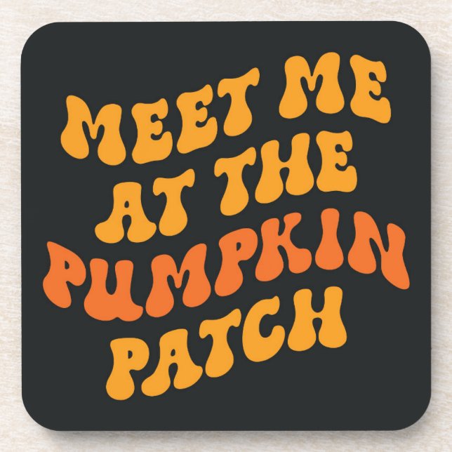 Porta-copo Encontre-Me No Pumpkin Patch (Frente)