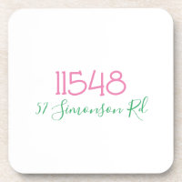 Endereço de Rua com CEP Personalizado Preppy