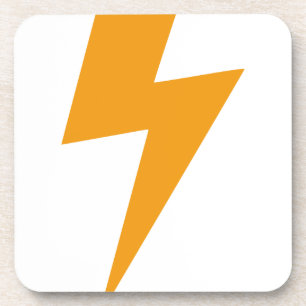 Porta-copo Energia do Trovão Amarelo Impresso