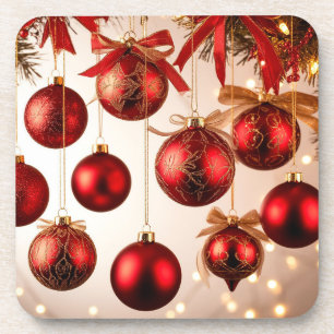 Porta-copo Enfeites de Natal Elegantes