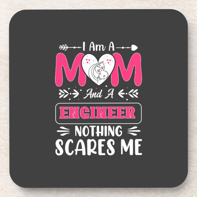 Porta-copo Engenheiro Engraçado Mãe, Engenheiro Mãe (Frente)