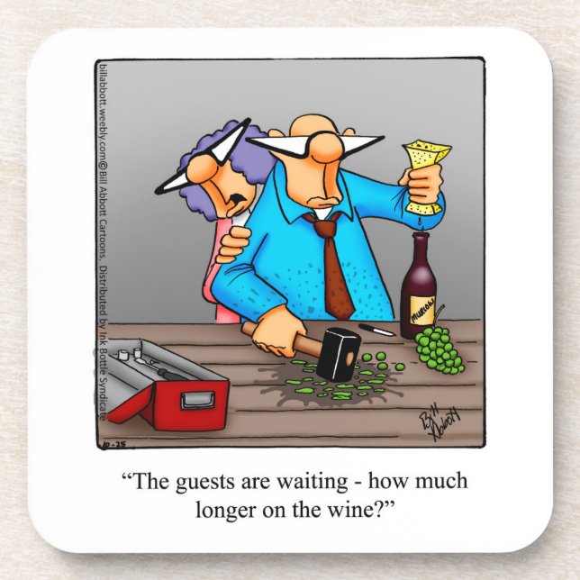 Porta-copo Engraçado Conjunto de Portas copos de Humor do Vin (Frente)