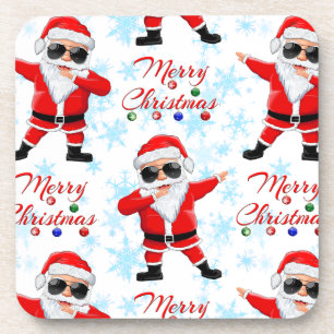 Porta-copo Engraçado Dabbing Papai Noel Feliz Natal