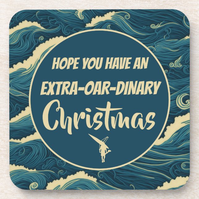 Porta-copo Engraçado de Natal (Frente)