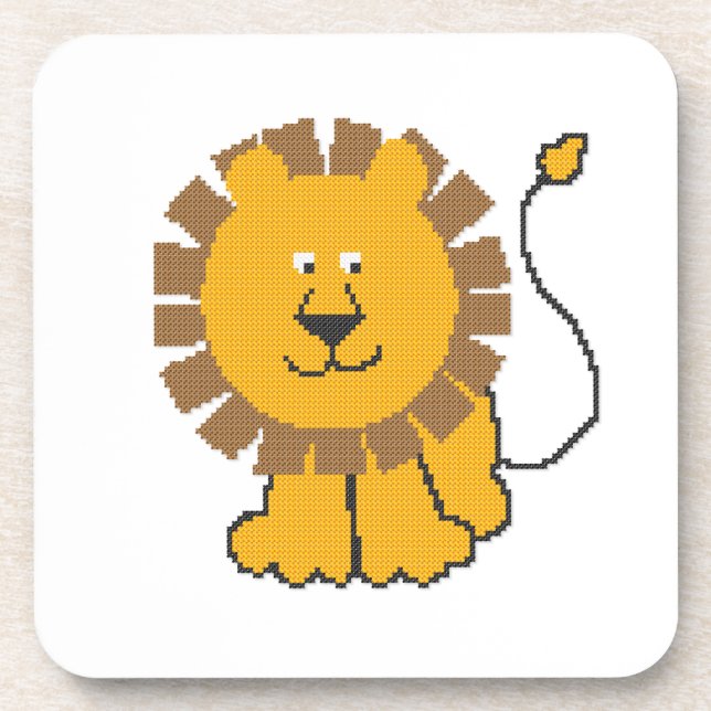 Porta-copo Engraçado desenho animado Lion (Frente)