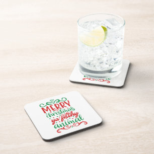 Porta-copo Engraçado Feliz Natal Ya Sujo Animal