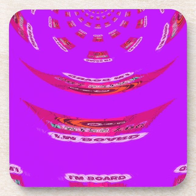 Porta-copo Engraçado, sinto sua falta, estou entediado (Frente)