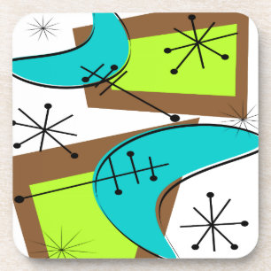 Porta-copo Era atômica design inspirado do Bumerangue