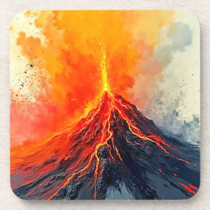 Porta-copo Erupção Vulcânica: Poder Bruto