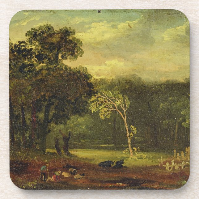 Porta-copo Esboço da natureza no parque de Sion, 1819 (óleo (Frente)