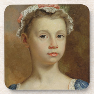 Porta-copo Esboço de uma rapariga, c.1730-40 (óleo em canva