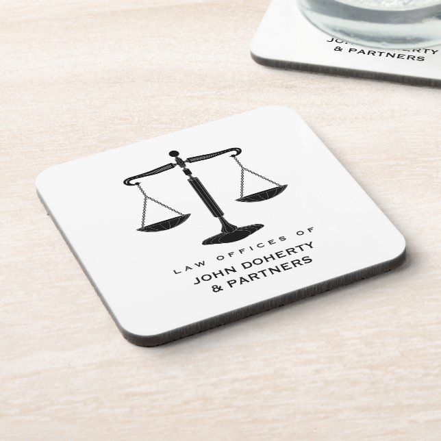 Porta-copo Escalas clássicas de Justiça | Presentes de Lei (Left Side)