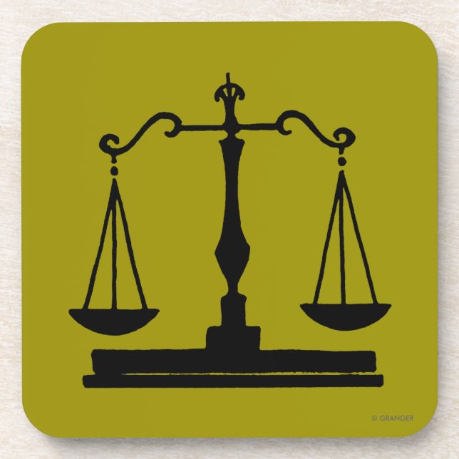 Porta-copo Escalas de justiça (Frente)